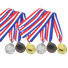 Round Zinc Alloy Medal for Awards Gold Silver Bronze 6 pcs