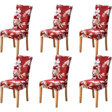 Housses de chaises extensibles, amovibles et lavables, motif floral idyllique.