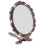 Vintage Handheld Mirror Embossed Metal Compact Makeup Mirror 1
