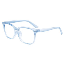 Unisex-Brille mit quadratischen, transparenten Gläsern