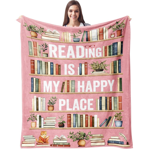 Κουβέρτα Book Lover 60x50 ίντσες Λογοτεχνικό δώρο