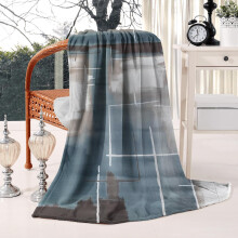 Κουβέρτα Φανέλας Aqua Gray Cyan Teal 50x60in