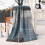 Κουβέρτα Φανέλας Aqua Gray Cyan Teal 50x60in 1