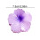 Flower-Shaped Hair Clip Gradient Orange 1 Piece 7