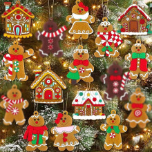 Bonhommes en pain d'épice décoratifs, 7 cm (2,7 pouces), lot de 16 ou 32.
