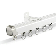 Rail de plafond en aluminium pour rideaux et séparateurs de pièce 480 cm