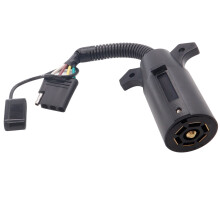 7-Way Round to 4-Pin Flat Trailer Light Adapter