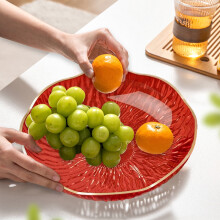 Plateau à fruits en plastique avec système d'égouttage, conception robuste
