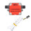 2X OF07ZAT 2Min Oval Gear Flowmeter Sensor Flow Sensor Gear Oil Flowmeter 2