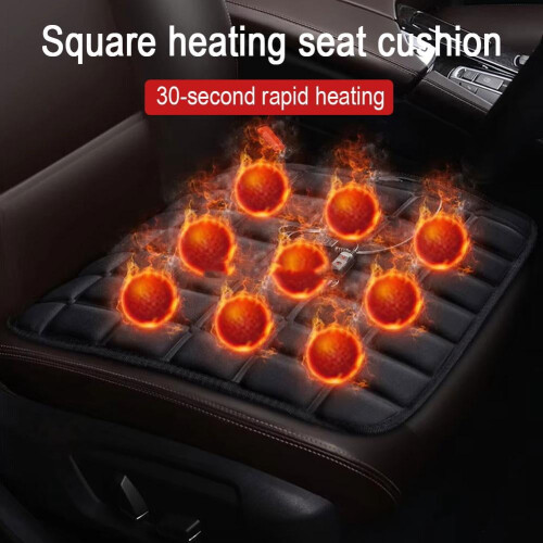 12V Heated Seat Pad Adjustable Electric Car Cushion 1