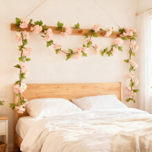 Décoration murale artificielle florale en soie (1 pièce)