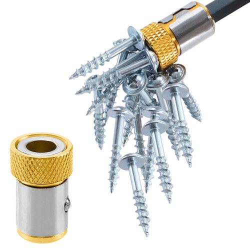 Universal Magnetizer Ring for 0.25 Inch Screw Bits S2 Steel