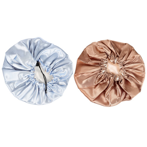 Winterschlafhaube für Damen, elastischer Turban, 2 Stück