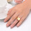 Wedding Ring Solid Black Stainless Steel Square Band for 2