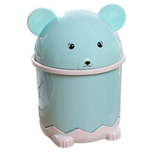 Poubelle de salle de bain FRCOLOR petite avec couvercle, motif souris.