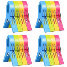 Pinces à linge coupe-vent pour serviettes et chaises longues (16 pièces)