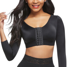 Manchon de compression post-opératoire pour bras, noir, pour femmes