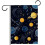 Drapeau de jardin Ciel nocturne avec planètes, comètes et étoiles 1