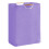 Panier à linge pliable 72L avec poignées en bambou violet 1
