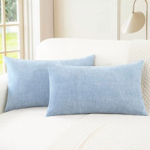 Housses de coussin décoratives en chenille 40 x 65 cm (lot de 2)
