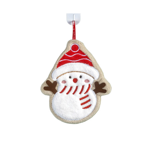 C Style Christmas Hand Towel with Hanging Loop 1 Pack