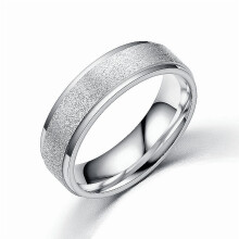 Anello di coppia con finitura satinata, misura regolabile.