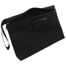 Combination Lock Storage Bag Polyester for Documents Cash