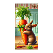 Bannière de porte Lapin de Pâques 71 x 35 pouces (1 pièce)