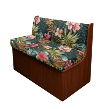 Housses de coussin extensibles pour banquette de camping-car Ă motif de feuilles tropicales