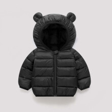 Daunenjacke mit Bärenohren und Kapuze für Kinder von 1-7 Jahren