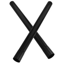Tube d'extension noir pour aspirateur (2 pièces)