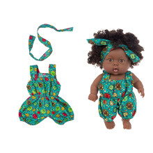 Salopette en coton vert pour poupées reborn de 20 cm