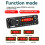 2x100W 12V Amplifier Audio Player BT 5.0 MP3 Decoder Board MP3 Player Car FM Radio Module USB Mic Record Call 6