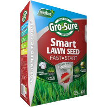 Gro-Sure Smart Lawn Seed Fast Start 25m² Box Fast Growing Grass Seed