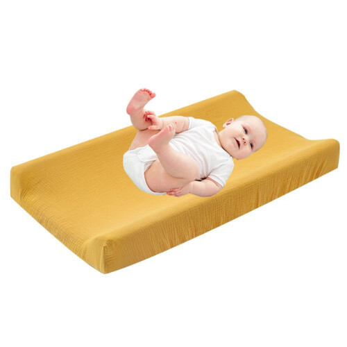 Baby Changing Pad Cover Yellow Removable 1 Piece
