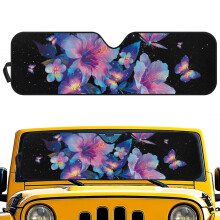 Lily Butterfly Windshield Sunshade Foldable for Jeep