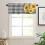 Sunflower Kitchen Curtains and Valances Set Black White 7