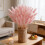 Artificial Pampas Grass Stems with Vase 60 pcs 1