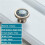 Gold Brass Cabinet Knobs Round Ceramic 4 Pack 2