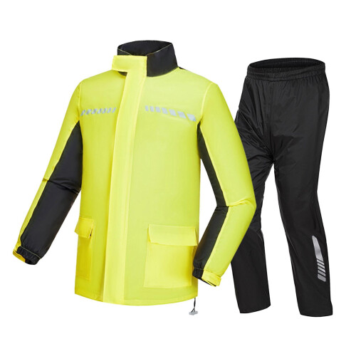 Rain Suit Waterproof Motorcycle Gear with Adjustable Neck 1