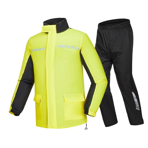 Rain Suit Waterproof Motorcycle Gear with Adjustable Neck 2
