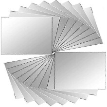 Plastic Mirrors for School Crafts Home Decor 18 Pcs