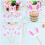 Pink Bunny Ear Cake Toppers Synthetic Durable 30 Pcs 2