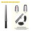 Ring Sizing Tool Kit Ring Making Plastic Ring Sizer Rubber Hammer Saw Polishing Cloth Wooden Stick Ring Making Tools 6