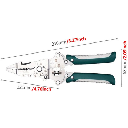 Foldable Wire Stripping and Crimping Pliers 18-in-1 2