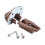 Drawer Track Guide Replacement Set Brown 4 pcs 6