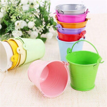 48Pcs Jardiniere pour Fleurs Seaux Metal Decoration de Table (Couleur Aleatoire)