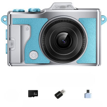 32G Thumb Digital Camera 4K HD Pocket Cam OTG Transfer Built-in Flash Portable Kids Vintage Metal Camcorder C
