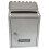 Wall Mount Locking Mailbox with Key Silver 12x8.5 in 1