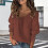 Women's V-Neck Long-Sleeve Knit Sweater Lightweight 8